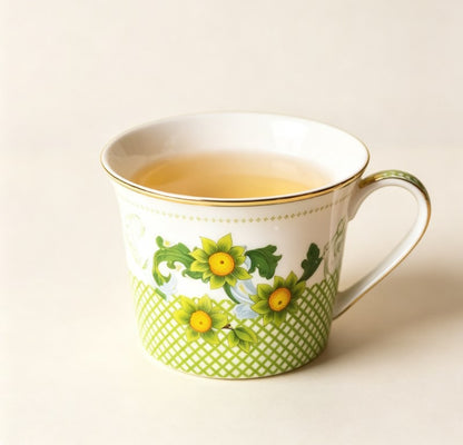 Fruit Floral Ceramic Coffee Mug with Lid - Aesthetic Breakfast Water Tumbler for Office & Home, Cute Couple Tea Cup & Holiday Gift