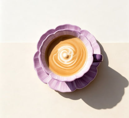 Modern Maple Leaf Ceramic Coffee Mug with Saucer - Elegant Hand-Feel Tea Cup for Home, Office & Housewarming Holiday Gifting